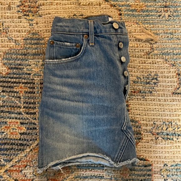 AGolde denim mini skirt 24 - Picture 2 of 5